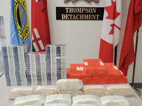 Thompson RCMP seized approximately 10,000 illegal cigarettes following a bust at the Thompson Municipal Airport.
