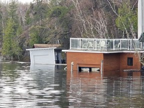 Images sent to the Winnipeg Sun show damage to some cottages, and properties in the Whiteshell Provincial Park area due to high water and flooding.