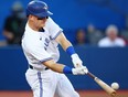 Blue Jays’ Matt Chapman hits a two- run home run in the fourth inning against the Detroit Tigers at Rogers Centre Thursday night.  Getty Images