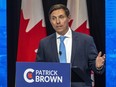 Conservative leadership candidate Patrick Brown takes part in the Conservative Party of Canada English leadership debate in Edmonton, May 11, 2022.