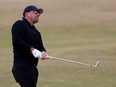 Golf - The 150th Open Championship - Old Course, St Andrews, Scotland, Britain - July 14, 2022 Phil Mickelson of the U.S. in action on the 4th during the first round