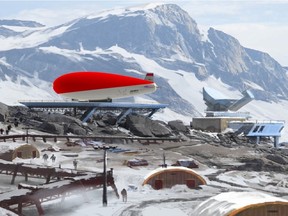 CAD renderings of proposed 10-ton lift airship.
