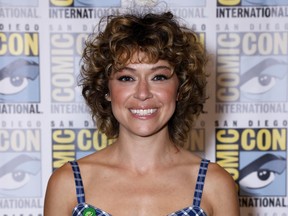 Tatiana Maslany attends the Marvel Studios press line on day three of Comic-Con International on Saturday, July 23, 2022, in San Diego.
