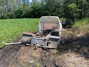 Responding to a report of a suspicious vehicle at a rural property, in the RM of Lakeshore, Ste. Rose du Lac RCMP officers located the vehicle stuck in the mud on Sunday, July 31, 2022. The two occupants of the vehicle - a 33-year-old woman from Winnipeg and 28-year-old man from Dauphin - fled on foot but were quickly apprehended. It was determined that the vehicle had been stolen from Dauphin on July 25, 2022. Inside the vehicle officers located drugs and several weapons including a replica handgun. Other property believed to be stolen was also recovered.  Both occupants had multiple outstanding warrants and were charged with numerous offences.