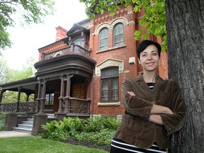 Vanessa Warne of the Friends of Dalnavert stands outside the museum in Winnipeg, in a 2015 file photo.