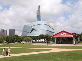 The CN Stage and Field at The Forks in Winnipeg, pictured on Monday, Aug. 1, 2022.