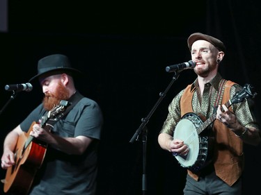 O'Hanlons Horsebox perform at the Folklorama Irish Pavilion at Soul Sanctuary on Chevrier Boulevard in Winnipeg on Monday, Aug. 1, 2022.