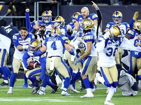 The  Blue Bombers return to Tim Hortons Field in Hamilton, the scene of last year’s glorious Grey Cup win over the Hamilton Tiger-Cats. They take them on again Saturday. Supplied photo