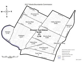 Map of the Elmwood-East Kildonan ward for 2022 Winnipeg civic election to be held Oct. 26, 2022.