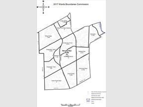 Map of the Waverley West ward for 2022 Winnipeg civic election to be held Oct. 26, 2022. Handout/City of Winnipeg