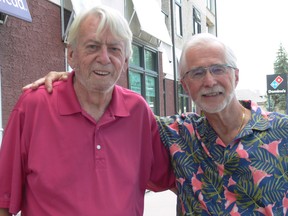 Veteran Canadian actor and director and My Story Productions Founder and CEO Frank Adamson (left) and Sales and Marketing Manager Tom Semeniuk. Winnipeg-based My Story Productions documents the life stories of fellow seniors so they can share stories of their life experiences.