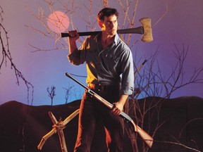 Bruce Campbell in The Evil Dead.