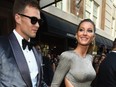 Tom Brady (L) and Supermodel Gisele Bundchen leave from The Mark Hotel in New York City on May 1, 2017.