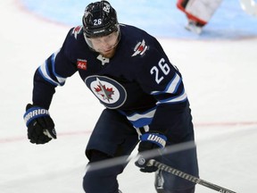 Lots of ink has already been spilled over the Jets’ Blake Wheeler not wearing the ‘C’ this season. 
KEVIN KING/Winnipeg Sun
