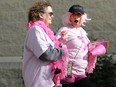 Members of the Chemo Savvy team, the top fundraisers in the CIBC Run for a Cure held at Shaw Park in Winnipeg, dance away on Sunday, Oct. 2, 2022.
