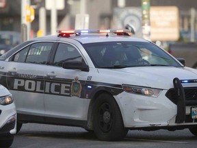 A police vehicle in Winnipeg.