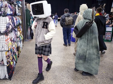 Costumed visitors to Winnipeg Comiccon at the RBC Convention Centre on Sunday, Oct. 30, 2022.
