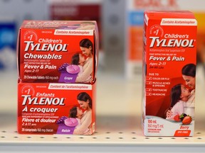 Pictured are children’s Tylenol on the shelf at Pharmacy Care on Thursday, August 18, 2022. Azin Ghaffari/Postmedia