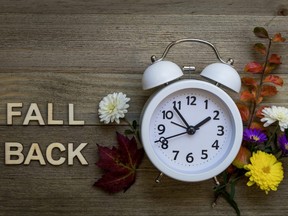 Nov. 5, 2021 -stock images for daylight savings time.