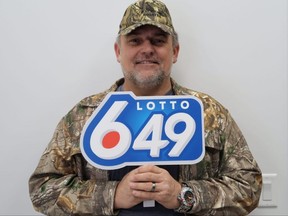 Craig Braschuk is Manitoba's newest millionaire after he won $1 million on the Nov. 2 LOTTO 6/49 draw. Handout photo
