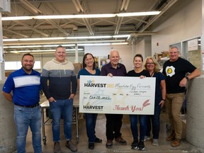 Manitoba Egg Farmers has set a new record at Harvest Manitoba. In just one month, MEF donated 12,000 dozen eggs to people in need.