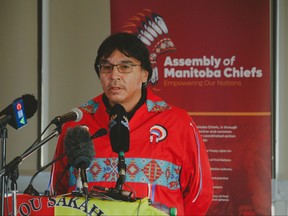 God’s Lake First Nation Chief Hubert Watt said during a Monday press conference that he estimates that 20-30% of the 1,500 community members of God’s Lake are experiencing drug addiction, and he is asking for increased support from both the province and the federal government. Assembly of Manitoba Chiefs/H