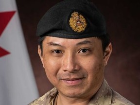 Capt. Eric Cheung is shown in this handout image provided by the Canadian Armed Forces. The Canadian Armed Forces says it is investigating the death of a Winnipeg-based soldier who was serving in Iraq. Cheung, 38, died Saturday under what the military is calling "non-operational related circumstances," though the exact details are now under investigation. HO-DND-17 Wing Operations Support Squadron Imaging