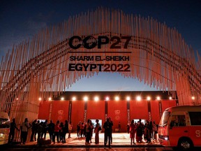 Delegates arrive at the COP27 climate conference in Egypt's Red Sea resort city of Sharm el-Sheikh on Nov. 7, 2022.