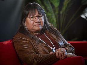 Sherry Gott, who has been appointed Manitoba Advocate for Children and Youth, is photographed at her office in Winnipeg, Thursday, October 20, 2022. Gott is the first Cree woman to be appointed as the Manitoba Advocate for Children and Youth.