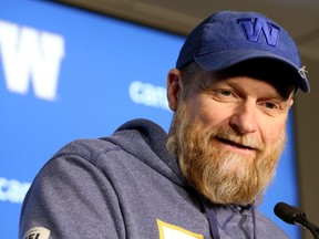 Winnipeg Blue Bombers head coach Mike O'Shea meets with media at IG Field on Thurs., Nov. 24, 2022.  KEVIN KING/Winnipeg Sun