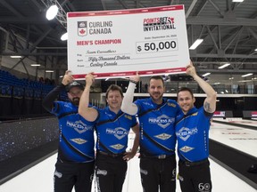 Although the foursome won a big tournament in September, Team Reid Carruthers has decided on a mutual parting of the ways with third Jason Gunnlaugson (second from left)