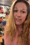 On Dec. 23, Michelle Livingston was working at her retail business Island Girl in the downtown area of Kenora when she posted a live video of herself waiting for police to arrive, after she said a man destroyed property in the store, and physically attacked her. Screenshot
