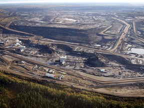 An oilsands mine facility seen from the air near Fort McMurray, Alta., on Sept. 19, 2011.