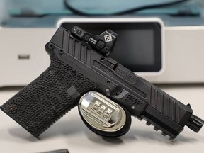 Photo of a seized 3D-printed Glock-pattern pistol. The Canada Border Services Agency (CBSA) announced the conviction of a 35-year-old man from the RM of Hanover, Man., for the manufacture and possession of unauthorized firearms following an investigation which began in September, 2021.
