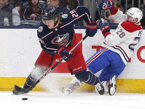 Former Jet Patrik Laine faces his old team as the Columbus Blue Jackets Come to town Friday night at 8 p.m. USA TODAY SPORTS