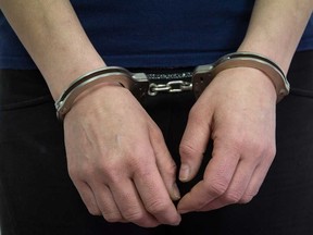 A person in handcuffs