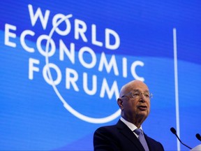 World Economic Forum (WEF) founder and Executive Chairman Klaus Schwab speaks during the opening of the annual World Economic Forum 2023 in Davos, Switzerland, January 17, 2023. REUTERS/Arnd Wiegmann