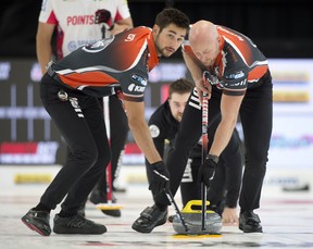 Colton Lott (à gauche) et Ryan Harnden (à droite) ont fourni à Dunston un avant solide cette saison.