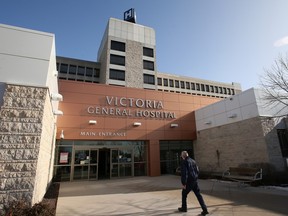The Victoria General Hospital is pictured in Winnipeg on Nov. 2, 2020.