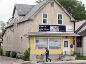 A vacant commercial property on Mountain Avenue in Winnipeg on Thursday, May 20, 2021.  Raising The Roof was selected as the first renovation project outside of Ontario. The building is expected to have her three living units each with her three beds to accommodate an indigenous woman and her children.