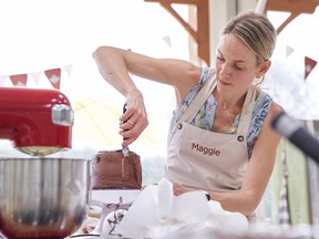 Contestant Maggie Frith is hard at work on CBC's The Great Canadian Baking Show.