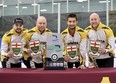 Matt Dunstone (l to r), B.J. Neufeld, Colton Lott and Ryan Harnden will represent Manitoba at the Brier after beating Reid Carruthers 8-7 at the Viterra Championship Sunday.