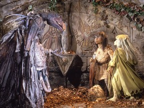 Jim Henson, Dave Goelz, and Kathryn Mullen in The Dark Crystal. Photo by The Jim Henson Company