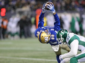 Kenny Lawler, who was the Bombers leading receiver in 2021, played for the Edmonton Elks last season, but could be on the free agent market again.