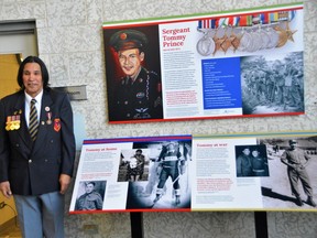 Tommy Prince Jr. the son of the late Sgt. Tommy Prince, was at the Sergeant Tommy Prince Place in north Winnipeg on Friday to help unveil a brand new interactive display in the facility that tells the story of his father’s life before, during, and after he served in the Canadian Military, and in the Second World War and the Korean War.