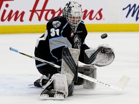 Winnipeg Ice goalie Daniel Hauser