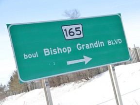 Bishop Grandin Boulevard sign