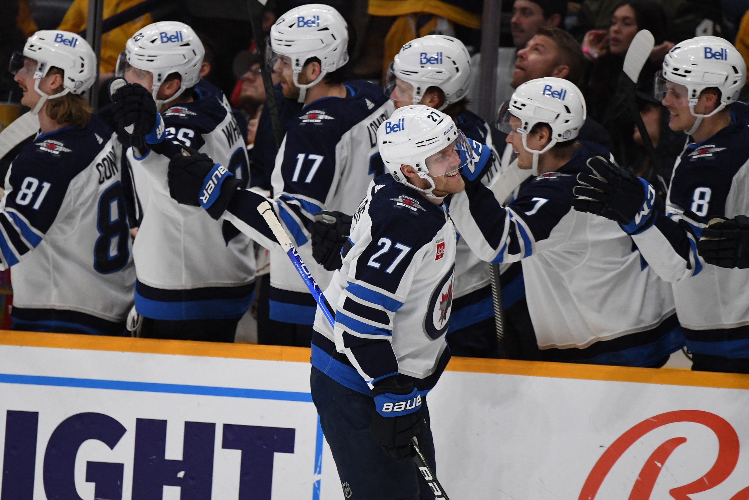 Winnipeg Jets preseason vs. Calgary Flames tonight, Connor Hellebuyck  starts in goal 