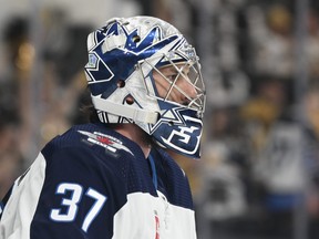 Connor Hellebuyck had a 1-4 record, an .886 save percentage and a 3.24 goals against average in the series. Not good enough.