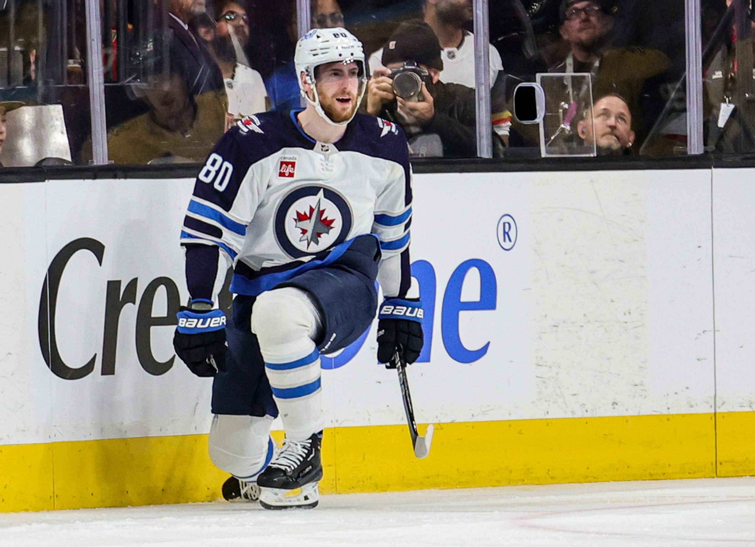 Jets Whiteout help belt the Canadian anthem for Game 1